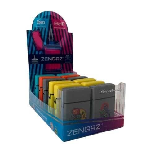 ISQUEIRO ZENGAZ CHIP JET EMBORRACHADO BICOLOR - REF. ZL 30-ESTAM2