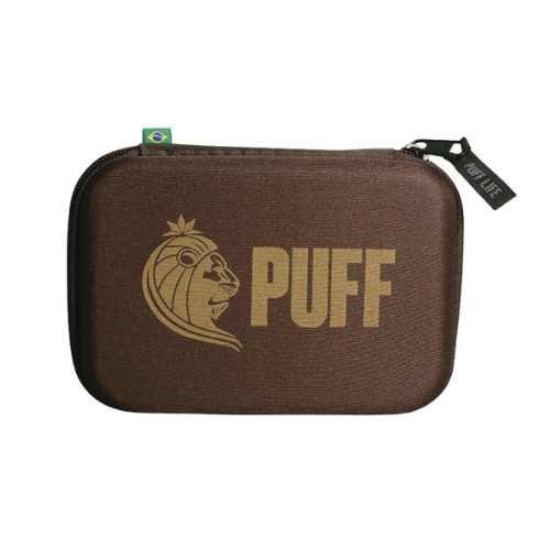 CASE BAG PUFF CLÁSSICO COLORS - MARROM