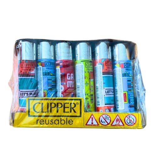 ISQUEIRO CLIPPER MAXI GAMER 4 LIFE CX/24