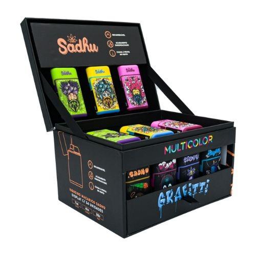 ISQUEIRO MAÇARICO SADHU GIFT BOX C/34