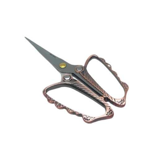 TESOURA METAL NA BOA PONTA ARREDONDADA BUTTERFLY BRONZE L8039