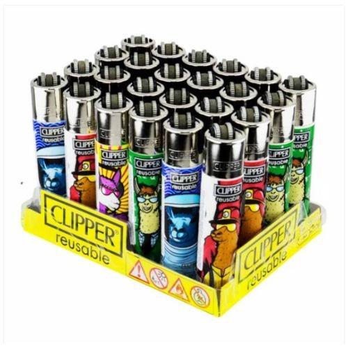 ISQUEIRO CLIPPER MAXI LLAMA WORK +LB CX/24