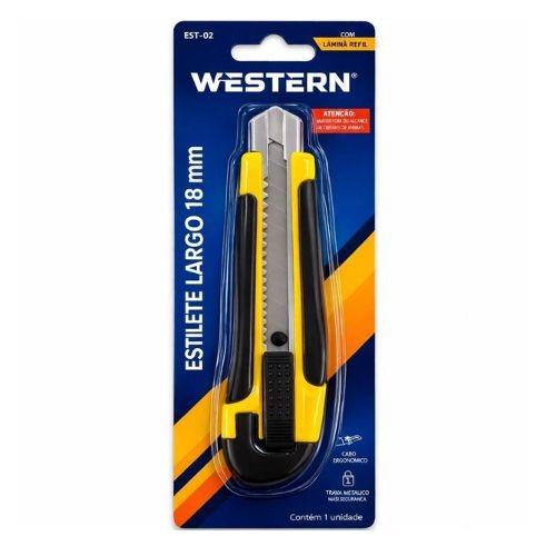 ESTILETE WESTERN LARGO 1 LAMINA 18mm