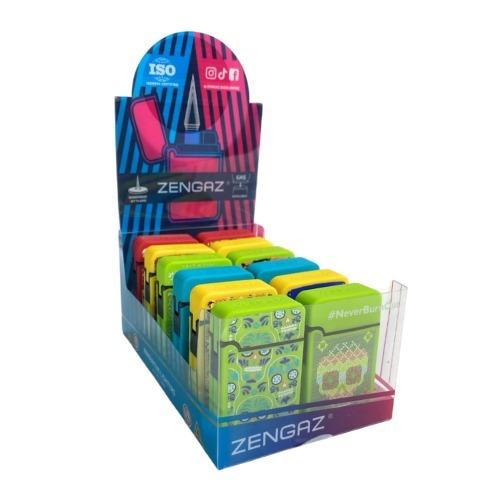 ISQUEIRO ZENGAZ ZL-8A ESTAMPADO 4 CAVEIRA