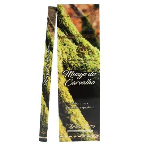 INCENSO SHANKAR MUSGO DO CARVALHO LINHA OURO C/ 8