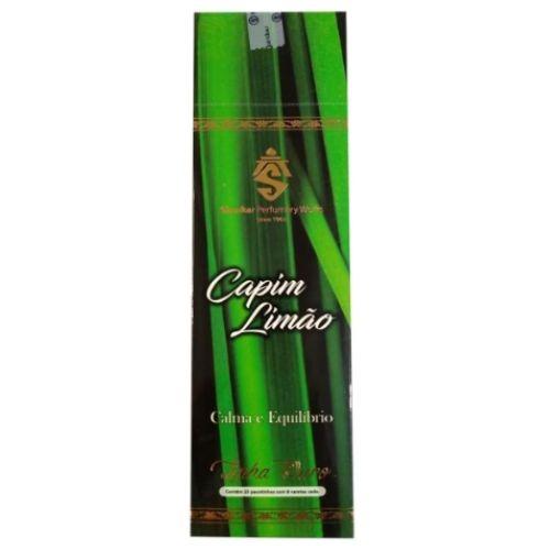 INCENSO SHANKAR CAPIM LIMÃO LINHA OURO C/ 8