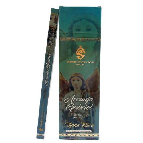 INCENSO SHANKAR ARCANJO GABRIEL LINHA OURO C/ 8