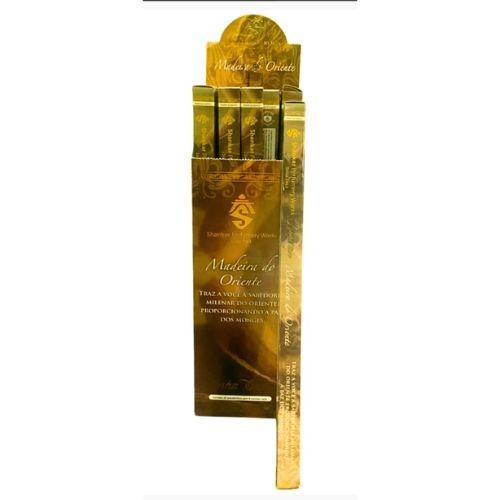 INCENSO SHANKAR MADEIRA DO ORIENTE  LINHA OURO C/ 8