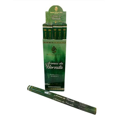 INCENSO SHANKAR AROMAS DA FLORESTA LINHA OURO C/ 8