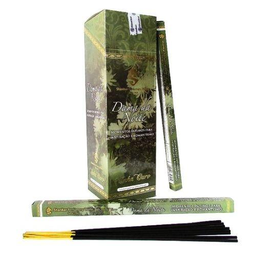 INCENSO SHANKAR DAMA DA NOITE LINHA OURO C/ 8