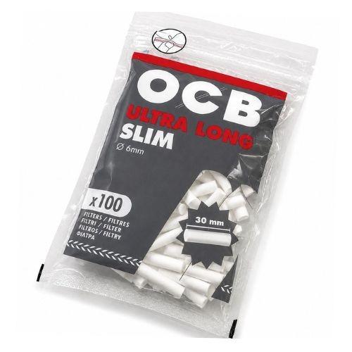 FILTRO PARA CIGARRO O.C.B ULTRA LONG SLIM 6MM PT/ 100