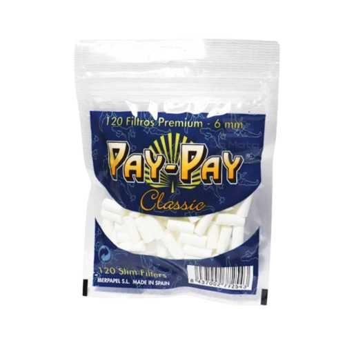 FILTRO PARA CIGARRO PAY PAY SLIM 6MM PT/120