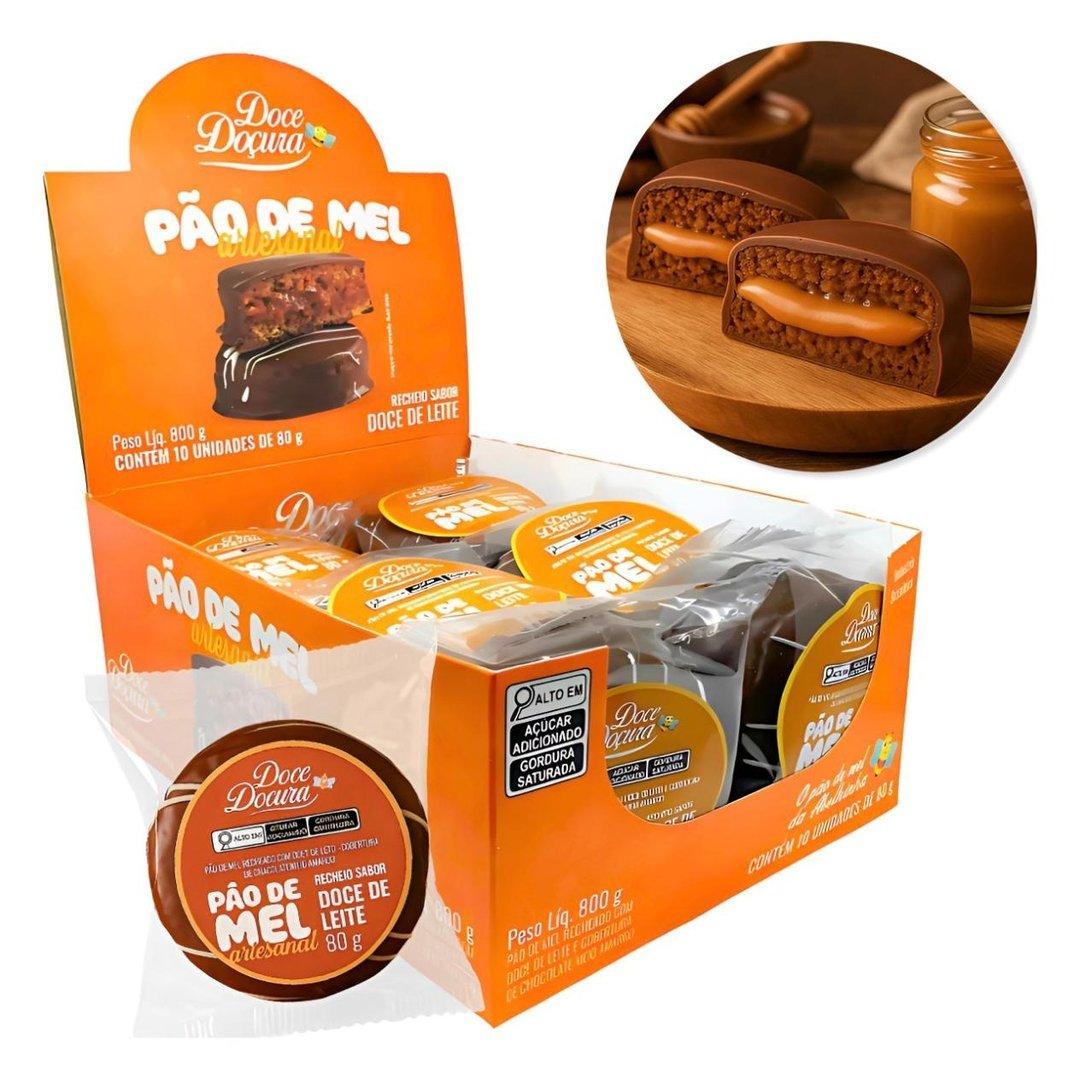 PÃO DE MEL ARTESANAL DE DOCE LEITE CX/10