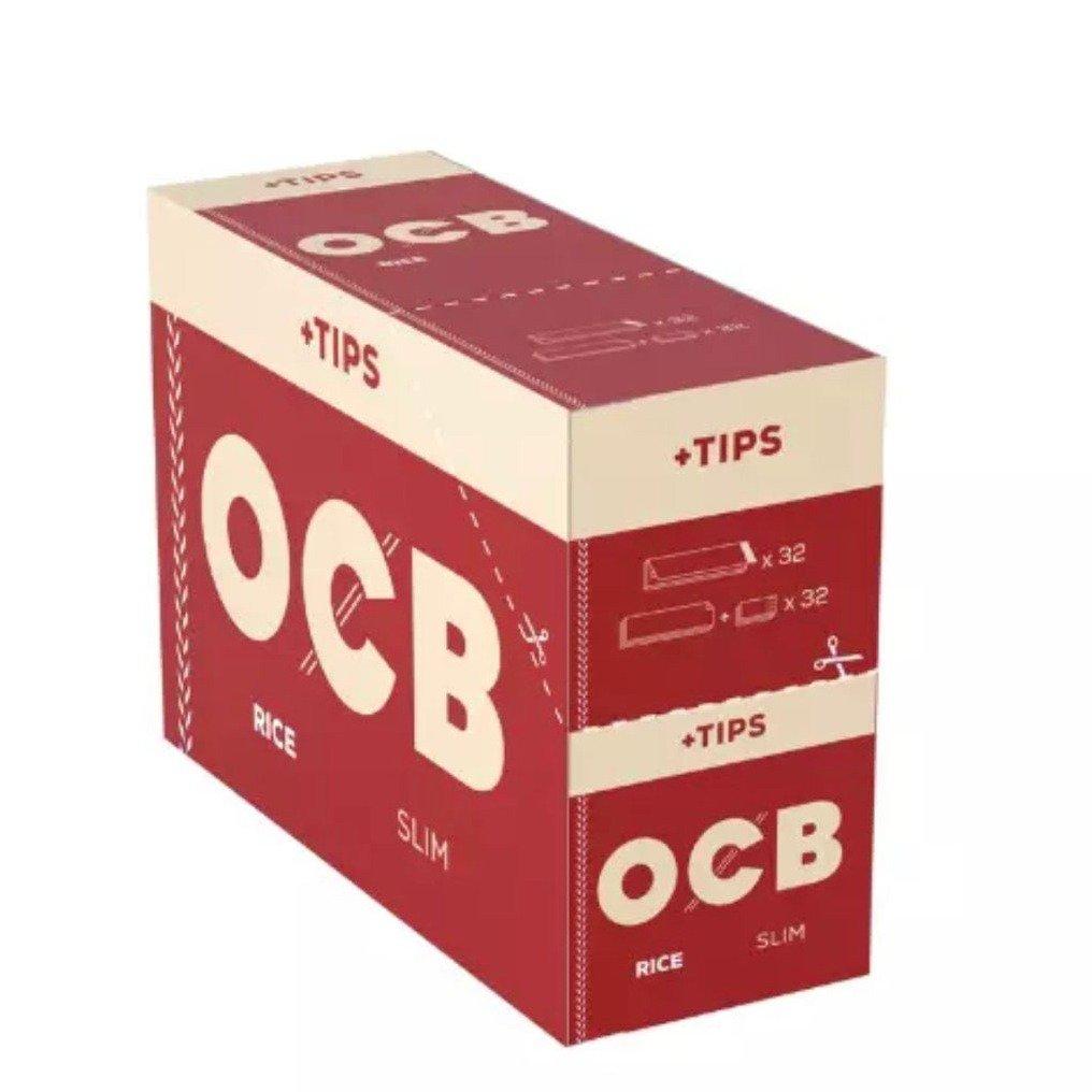 SEDA O.C.B RICE VERMELHA SLIM + TIPS K.S C/32