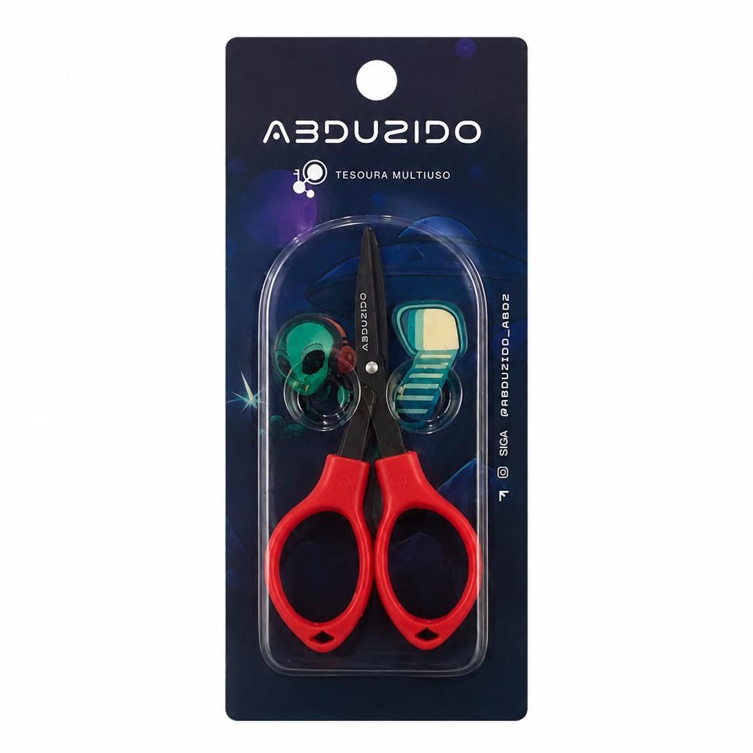 TESOURA ABDZ DOBRAVEL PLASTICO RED/BLACK