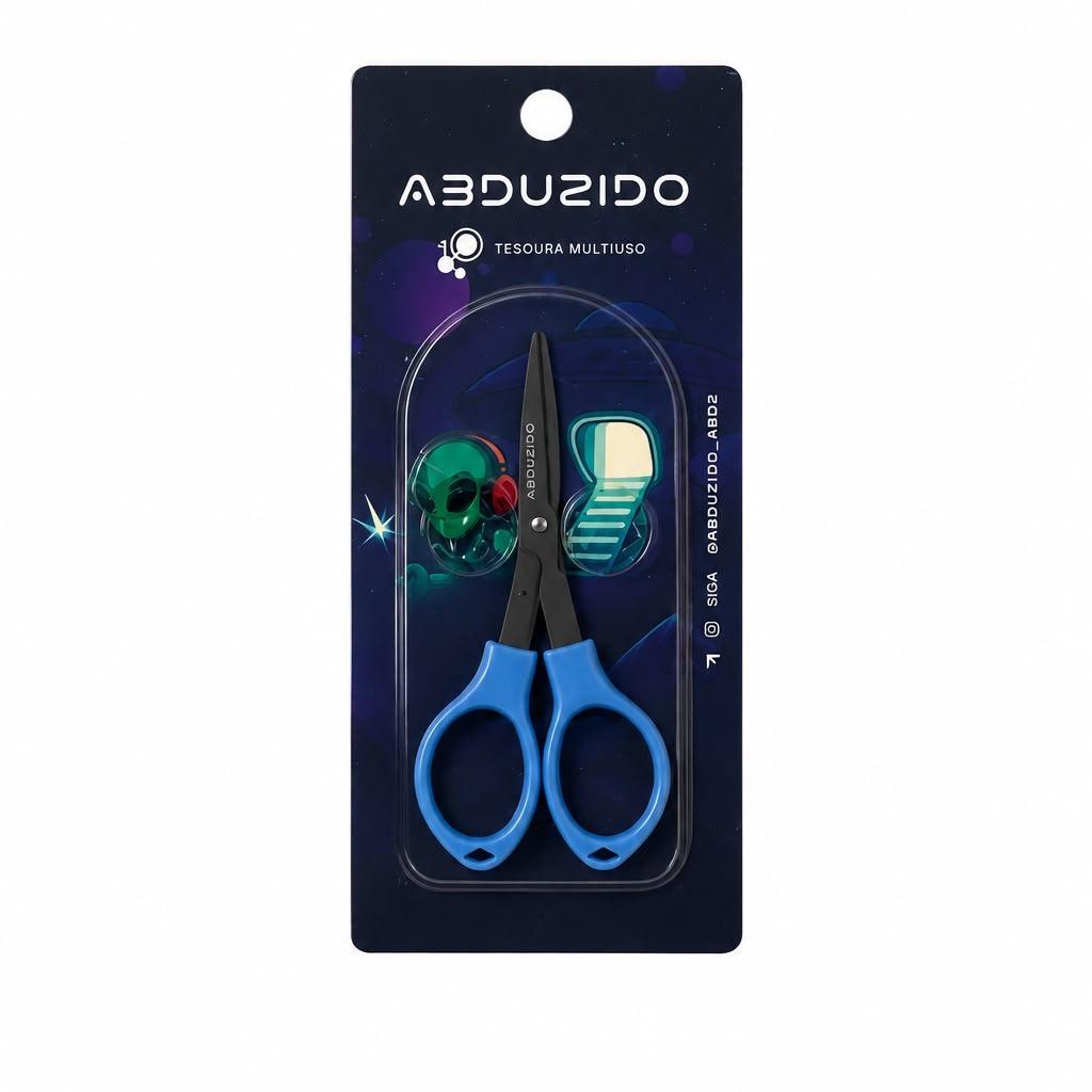 TESOURA ABDZ DOBRAVEL PLASTICO BLUE/BLACK