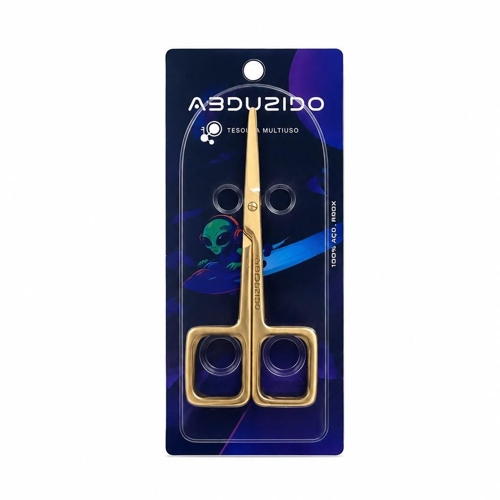 TESOURA ABDZ CONFORT METAL GOLD