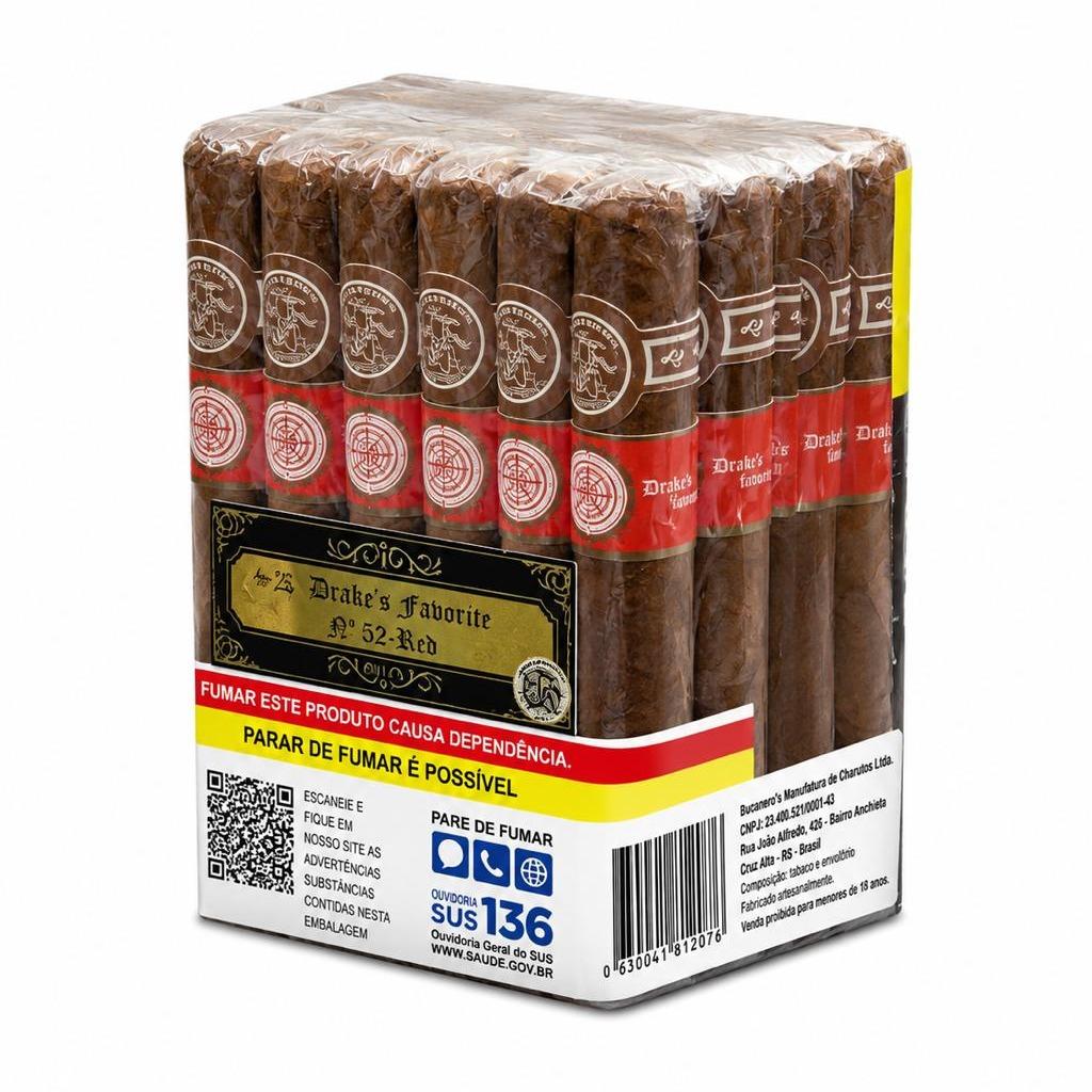 CHARUTO BUCANEROS DRAKES FAVORITE RED Nº52 MC/25