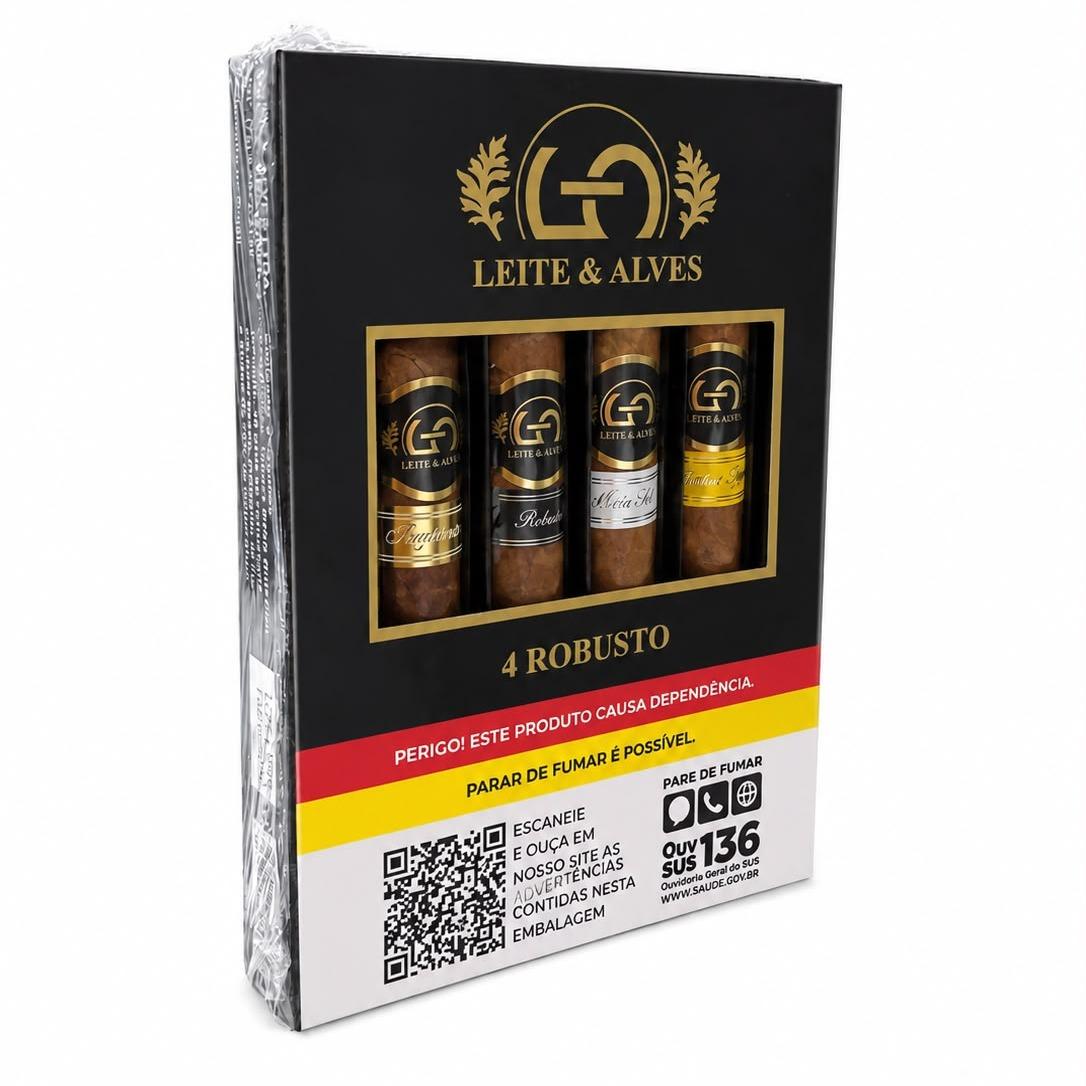 CHARUTO LEITE & ALVES ROBUSTO COLLECTION C/4