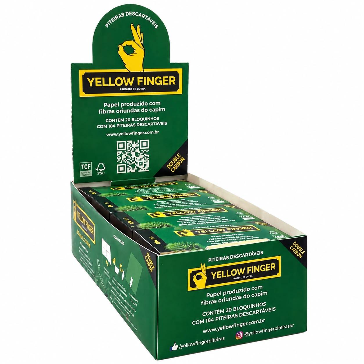 PITEIRA YELLOW FINGER DOUBLE CAPIM C/20