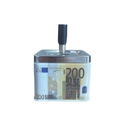 CINZEIRO PARA CIGARRO ASHTRAY LATA EURO/ DOLAR REF 080-9