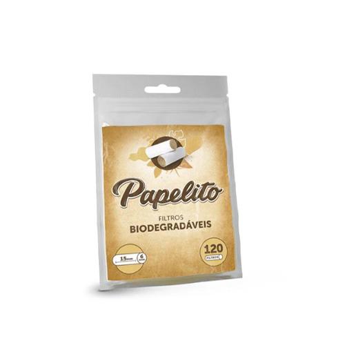 FILTRO PARA CIGARRO PAPELITO BIODEGRADAVEL 6MM PT/120 - REF. 166