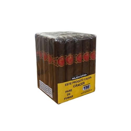 CHARUTO FLOR DE LA VEGA MAJESTUOSO DOBLE TORO MADURO MACO C/ 25 *