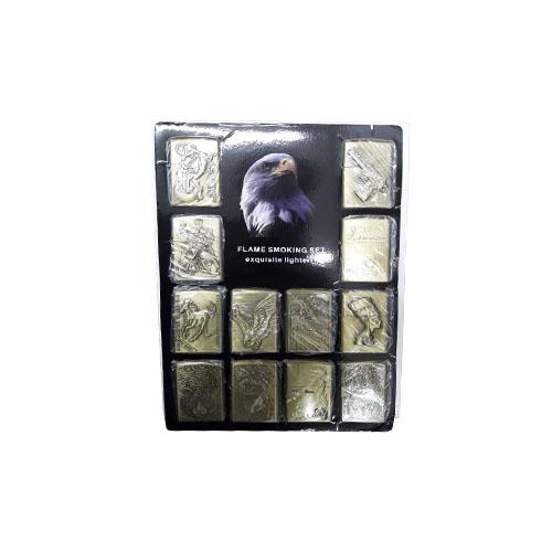 ISQUEIRO TIPO ZIPPO DOURADO CT C/ 12 REF  DHJ 3