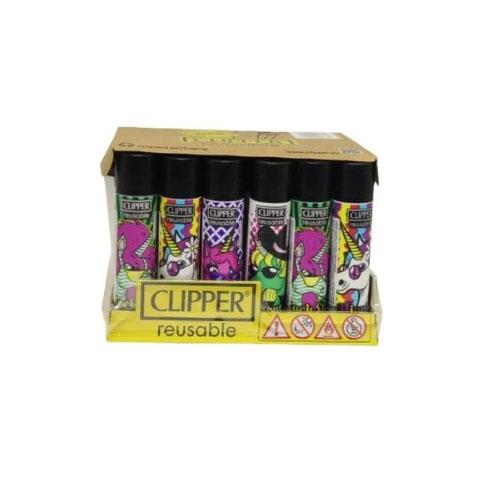 ISQUEIRO CLIPPER MAXXI ANIMAL LIFE 1 BW LB C/ 24 REF CP11R 229