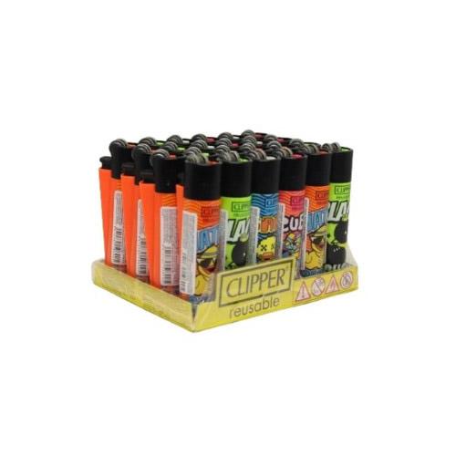 ISQUEIRO CLIPPER MAXXI ANIMAL LIFE 2 BW LB C/ 24 REF CP11R 230