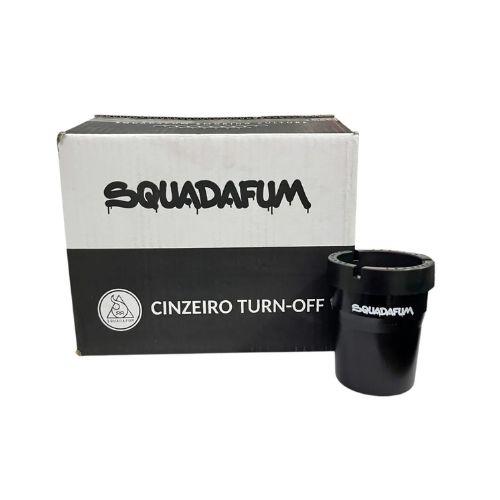 CINZEIRO PARA CIGARRO SQUADAFUM DE CARRO PRETO TURN OFF