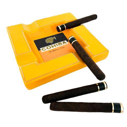CINZEIRO PARA CHARUTO COHIBA PORCELANA P/ 4 REF. G209A