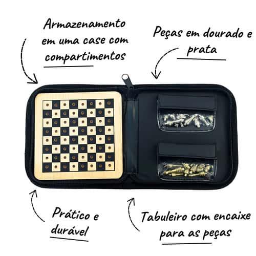 JOGO DE XADREZ DE MADEIRA REF 75158